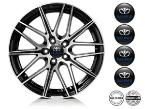 Daewoo Logo Autocollant Roue Design Bombé en Résine